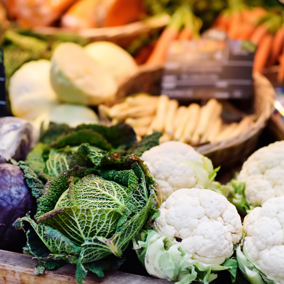 Verse biologische groenten en streekproducten